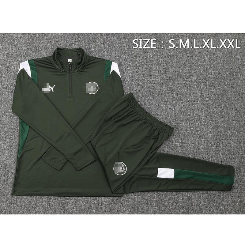 Sudadera Entrenamiento Manchester City 2023/2024 Verde Oscuro